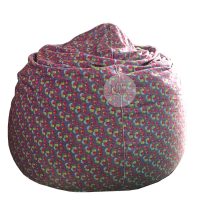 Ghế lười hình giọt nước Beanbag Chair kích thước 80×110 cm (Chất liệu vải nhung lạnh Hoa Văn)